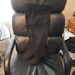 NEW ! Sam Edelman Cosette Suede Over Knee High Black Boot Size 6.5